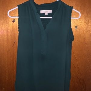 Dark Green LOFT business casual shirt